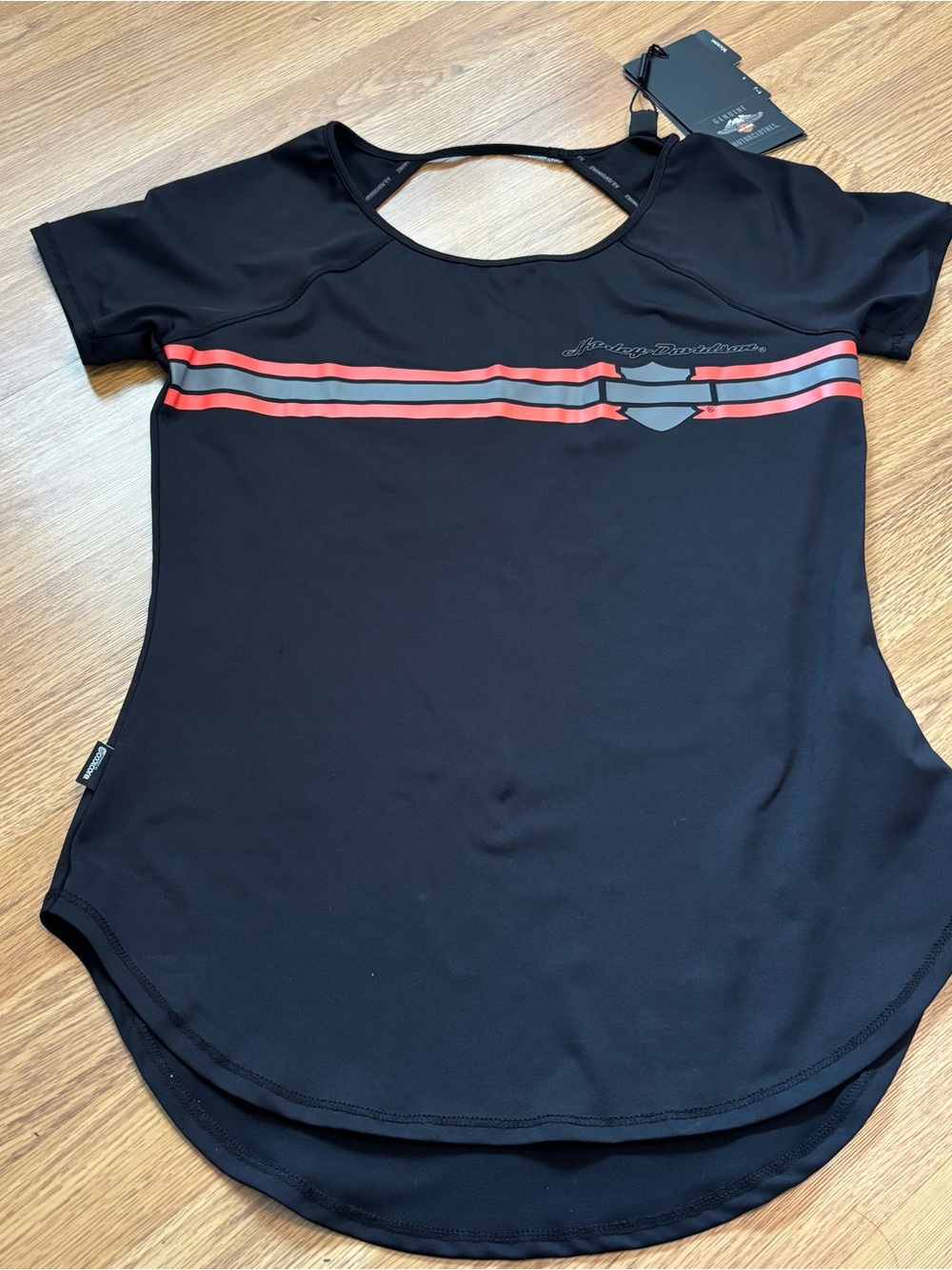 Harley Davidson NWT XS black shirt street wear biker chic Y2K